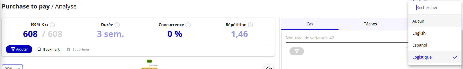 sélection d’un groupe d’étiquettes